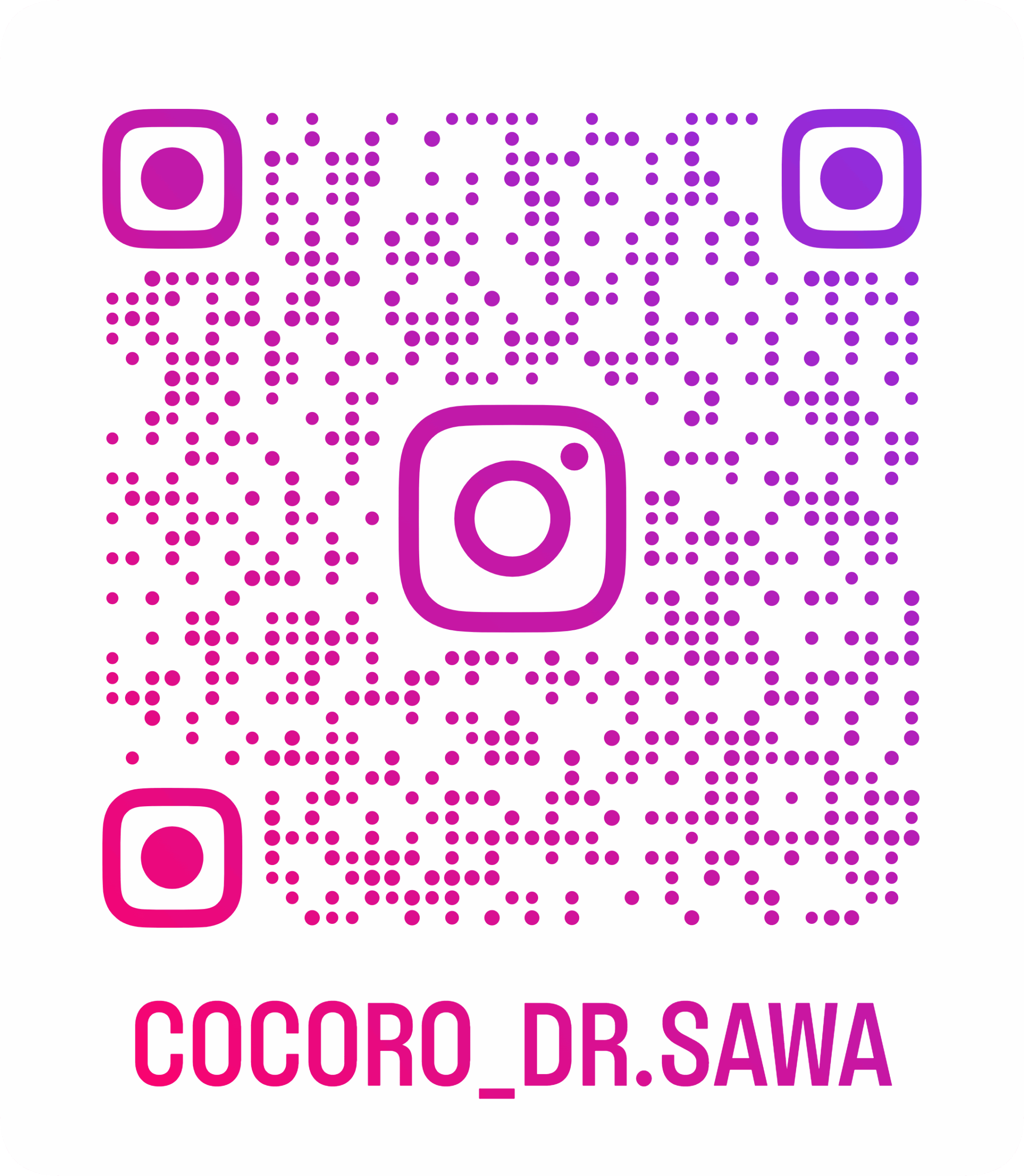 さわ先生Instagram QRコード